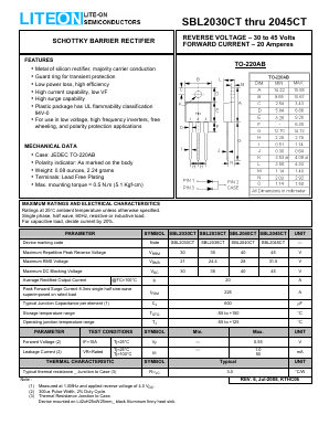 SBL2040CT Datasheet PDF LiteOn Technology