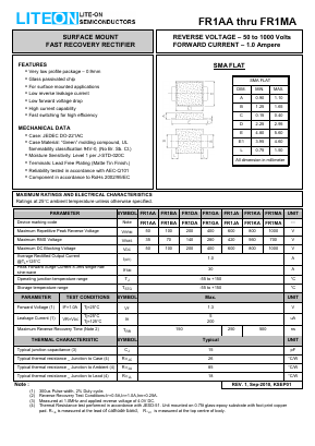 FR1AA Datasheet PDF LiteOn Technology