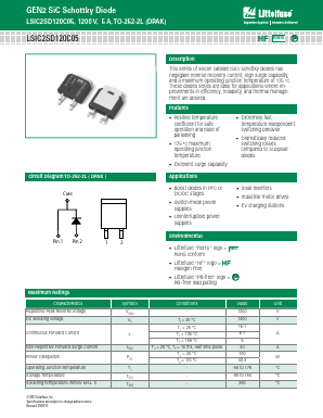 LSIC2SD120C05 Datasheet PDF Littelfuse, Inc