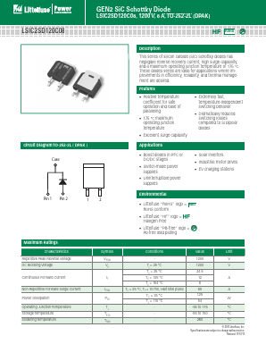LSIC2SD120C08 Datasheet PDF Littelfuse, Inc