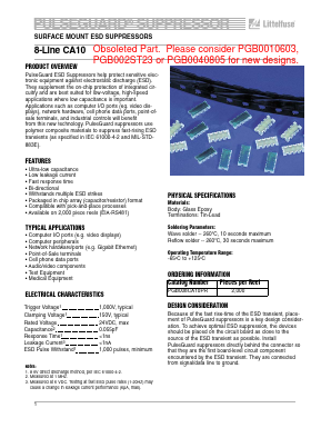 PGB008CA10PR Datasheet PDF Littelfuse, Inc