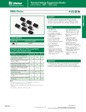 SMAJ33CA Datasheet PDF Littelfuse, Inc