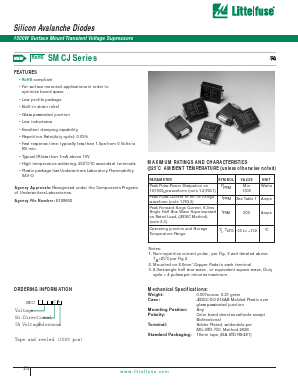 SMCJ180A Datasheet PDF Littelfuse, Inc