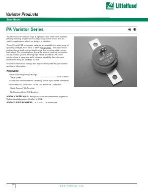 V510PA80A Datasheet PDF Littelfuse, Inc