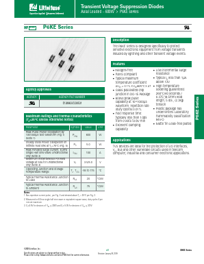 P6KE Datasheet PDF Littelfuse, Inc