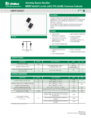 MBRF10200CT Datasheet PDF Littelfuse, Inc