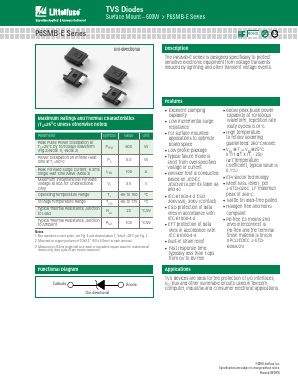 P6SMB400A-E Datasheet PDF Littelfuse, Inc