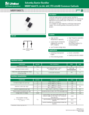 MBRF1060CTL Datasheet PDF Littelfuse, Inc