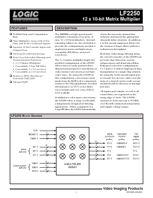 LF2250 Datasheet PDF LOGIC Devices