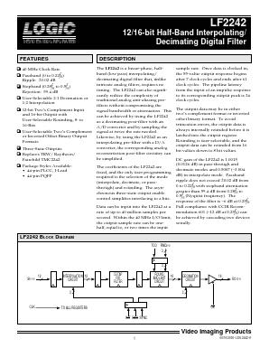 LF2242QC25 Datasheet PDF LOGIC Devices