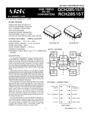 RCH28515T Datasheet PDF M.S. Kennedy