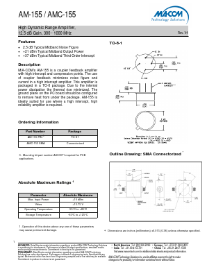 AM-155 Datasheet PDF M/A-COM Technology Solutions, Inc.