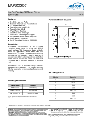 MAPDCC0001-TB Datasheet PDF M/A-COM Technology Solutions, Inc.