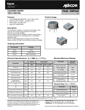 CPA48 Datasheet PDF Tyco Electronics