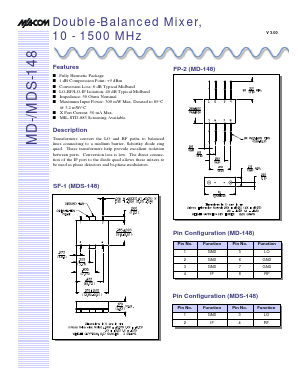 MD-148PIN Datasheet PDF Tyco Electronics