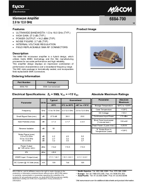 6884-700 Datasheet PDF Tyco Electronics