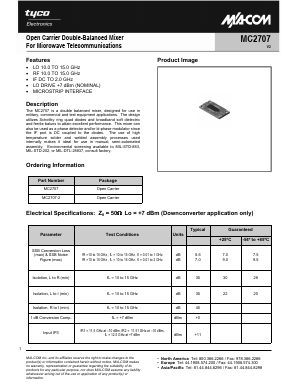 MC2707 Datasheet PDF Tyco Electronics