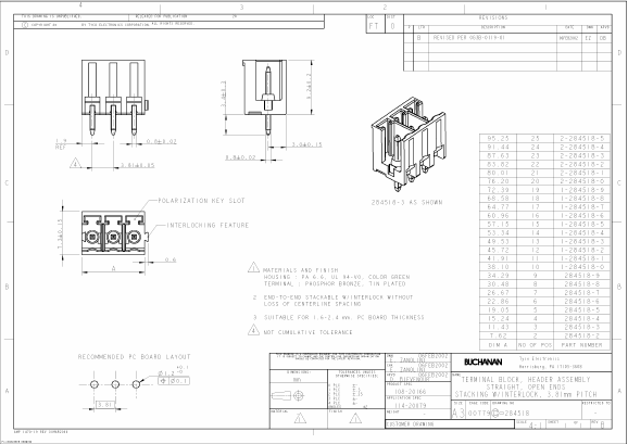 1-284518-5 Datasheet PDF Tyco Electronics