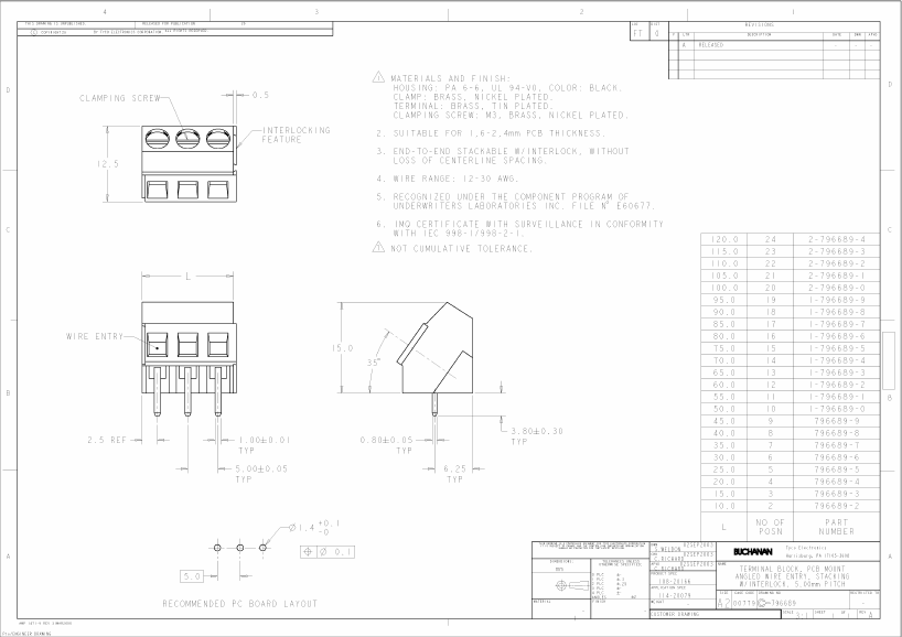 1-796689-0 Datasheet PDF Tyco Electronics