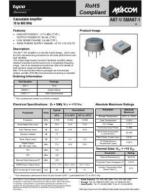 A67-1 Datasheet PDF Tyco Electronics
