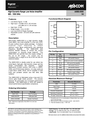 AM50-0003SMB Datasheet PDF Tyco Electronics