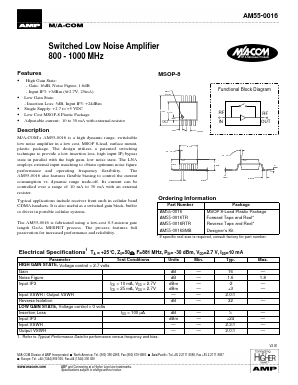 AM55-0016TR Datasheet PDF Tyco Electronics
