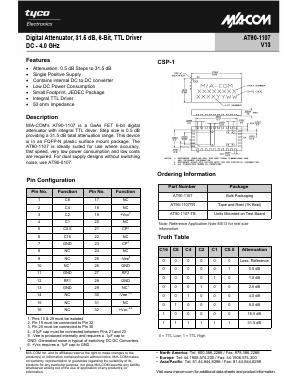 AT90-1107-TB Datasheet PDF Tyco Electronics