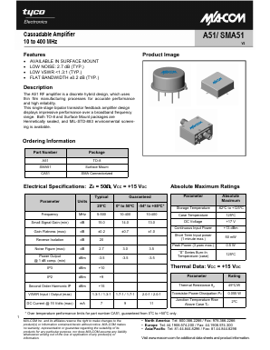 SMA51 Datasheet PDF Tyco Electronics
