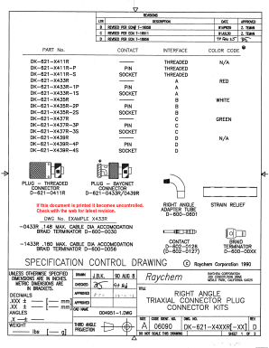 DK-621-1435R Datasheet PDF Tyco Electronics