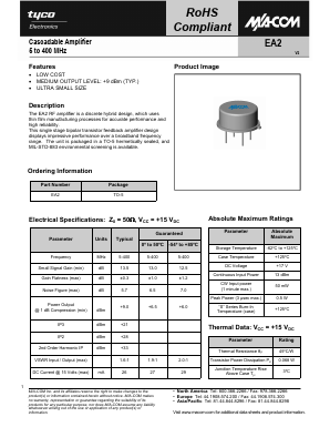 EA2 Datasheet PDF Tyco Electronics