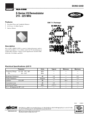 EKIN2-220D Datasheet PDF Tyco Electronics