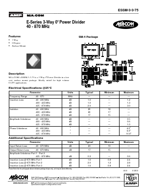 ESSM-3-3-75 Datasheet PDF Tyco Electronics