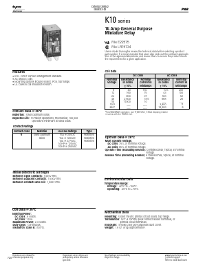 K10P-11D55-110 Datasheet PDF Tyco Electronics