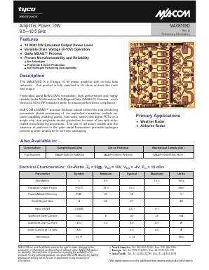 MAAP-008509-MCH000 Datasheet PDF Tyco Electronics