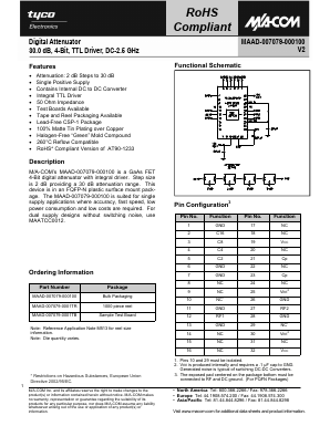 MAAD-007079-0001TR Datasheet PDF Tyco Electronics