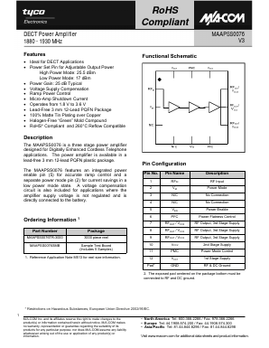 MAAPSS0076SMB Datasheet PDF Tyco Electronics