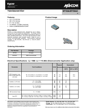 MY50A Datasheet PDF Tyco Electronics