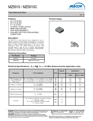 MZ5010 Datasheet PDF Tyco Electronics