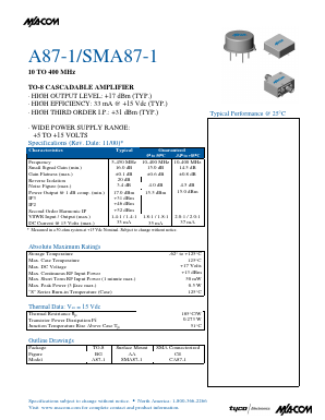 CA87-1 Datasheet PDF Tyco Electronics
