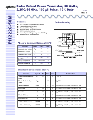 PH2226-50M Datasheet PDF Tyco Electronics