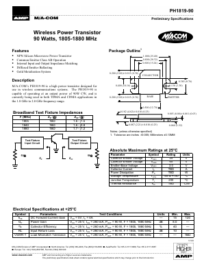 PH1819-90 Datasheet PDF Tyco Electronics