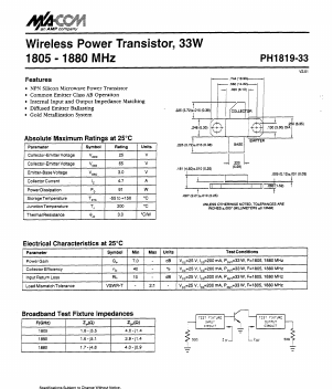 PH1819-33 Datasheet PDF Tyco Electronics