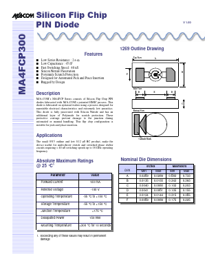MA4FCP300-T Datasheet PDF Tyco Electronics