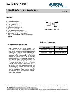MADS-001317-1500AP Datasheet PDF Tyco Electronics