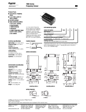 7000-2B-380 Datasheet PDF Tyco Electronics