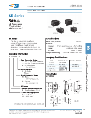 6ESRF-3 Datasheet PDF Tyco Electronics