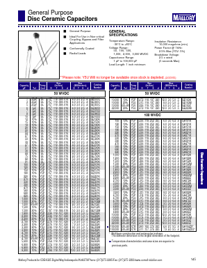 GM181K Datasheet PDF Mallory performance club