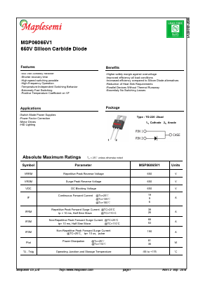 MSP06065V1 Datasheet PDF Shenzhen Meipusen Semiconductor Co., Ltd