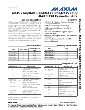 MAX11200EVKIT+ Datasheet PDF Maxim Integrated
