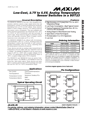 MAX6517UKN015 Datasheet PDF Maxim Integrated